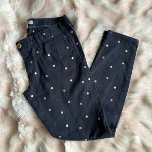 Banana Republic 5 Pocket Polka Dot Jeans